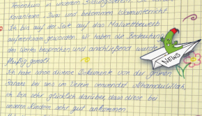 Der erste Brief, der uns aus Hannover zusammen mit fast 30 Teilnehmerbildern erreichte